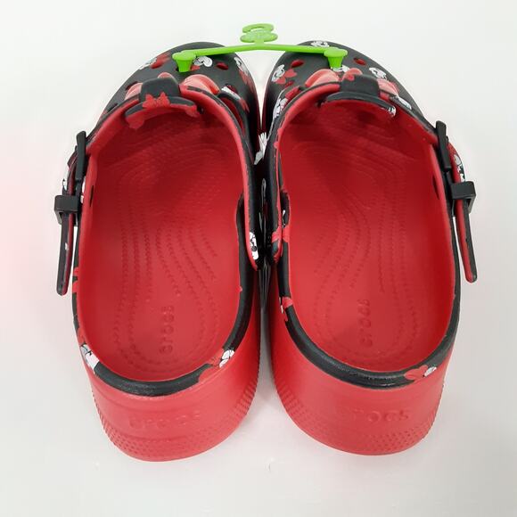 Crocs Disney Minnie Mouse Mary Janes Red Womens 7 Platform Slip On Chunky NWT - Picture 5 of 9